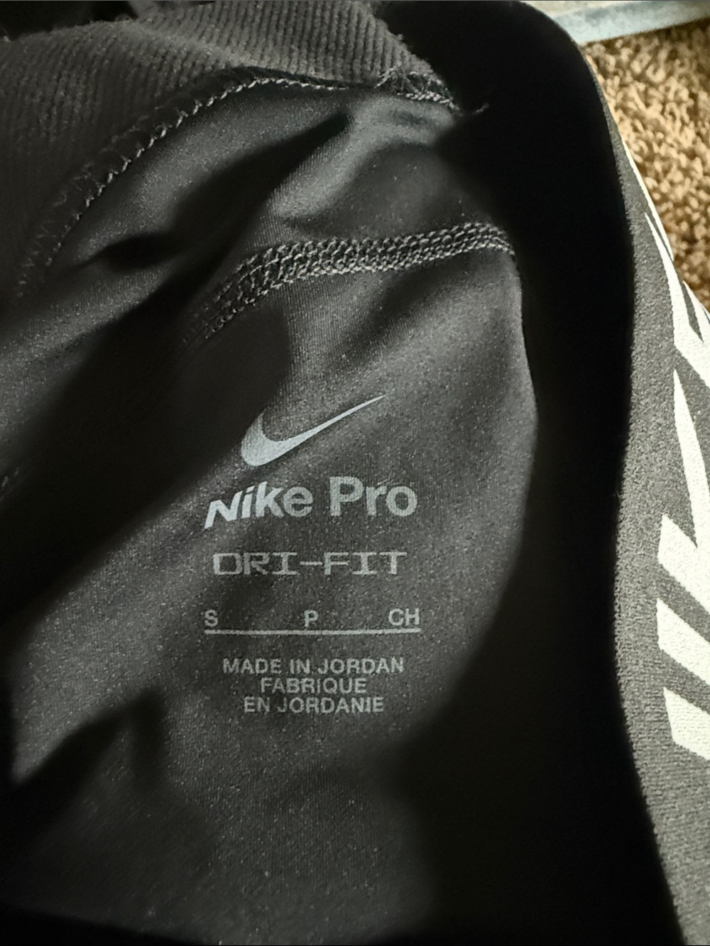 Nike Black Pro Shorty Bike Shorts - Picture 2 of 4